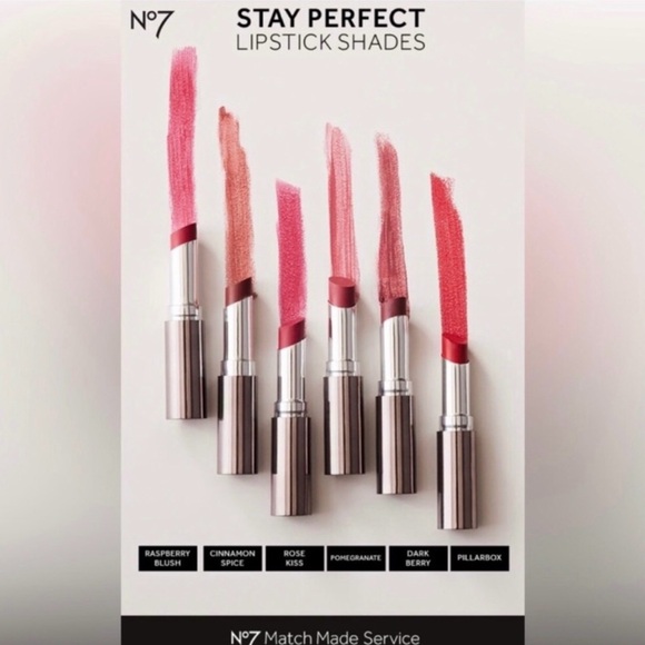 New Boots No7 Stay Perfect Lipstick Cinnamon Spice 855 - Picture 3 of 9